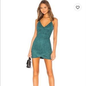 Superdown Revolve Carrie Mini Faux Suede Mini Dress